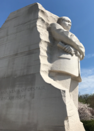 An imposing Martin Luther King.